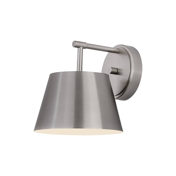 Z-Lite Lilly Wall Sconce, 1-Light, 8 In.W x 9 In.L x 8.5 In.H, Brushed Nickel/Brushed Nickel 2307-1S-BN - main
